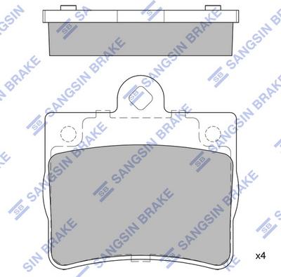 Hi-Q SP1922 - Kit de plaquettes de frein, frein à disque cwaw.fr