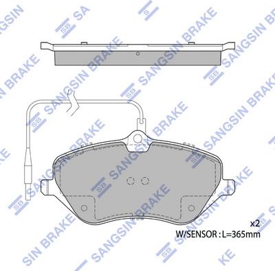 Hi-Q SP1973 - Kit de plaquettes de frein, frein à disque cwaw.fr