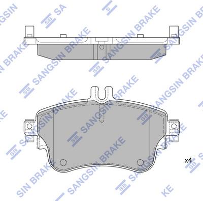 Hi-Q SP1972 - Kit de plaquettes de frein, frein à disque cwaw.fr