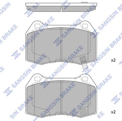 Hi-Q SP1494 - Kit de plaquettes de frein, frein à disque cwaw.fr