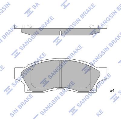 Hi-Q SP1465 - Kit de plaquettes de frein, frein à disque cwaw.fr