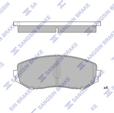 Hi-Q SP1416 - Kit de plaquettes de frein, frein à disque cwaw.fr