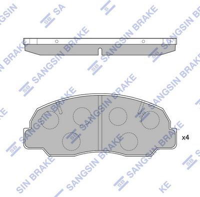 Hi-Q SP1417 - Kit de plaquettes de frein, frein à disque cwaw.fr