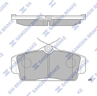 Hi-Q SP1482 - Kit de plaquettes de frein, frein à disque cwaw.fr