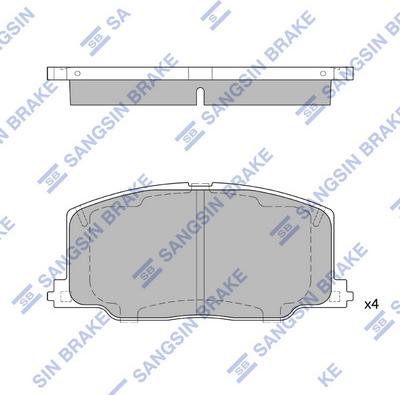 Hi-Q SP1436 - Kit de plaquettes de frein, frein à disque cwaw.fr