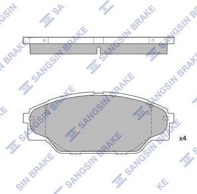 Hi-Q SP1438 - Kit de plaquettes de frein, frein à disque cwaw.fr