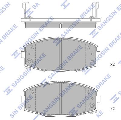 Hi-Q SP1429 - Kit de plaquettes de frein, frein à disque cwaw.fr