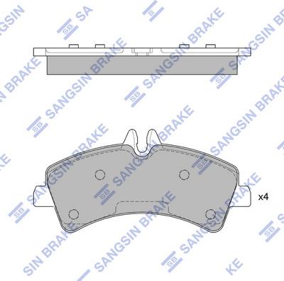 Hi-Q SP1426 - Kit de plaquettes de frein, frein à disque cwaw.fr