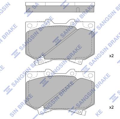 Hi-Q SP1422 - Kit de plaquettes de frein, frein à disque cwaw.fr