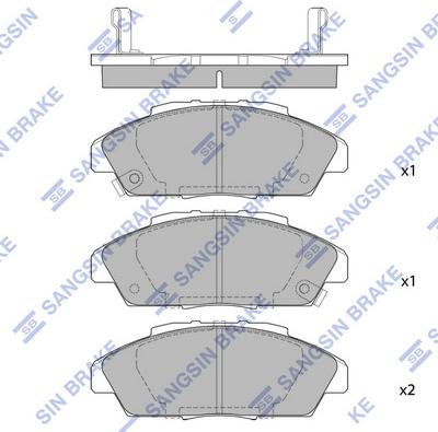 Hi-Q SP1474 - Kit de plaquettes de frein, frein à disque cwaw.fr