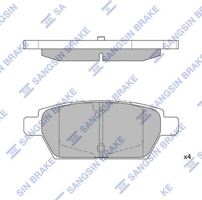 Hi-Q SP1476 - Kit de plaquettes de frein, frein à disque cwaw.fr