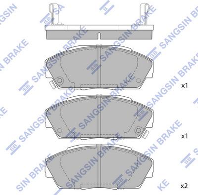 Hi-Q SP1473 - Kit de plaquettes de frein, frein à disque cwaw.fr