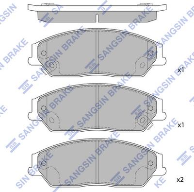 Hi-Q SP1590 - Kit de plaquettes de frein, frein à disque cwaw.fr