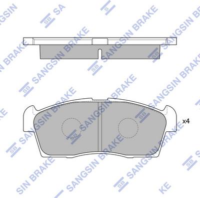 Hi-Q SP1592 - Kit de plaquettes de frein, frein à disque cwaw.fr