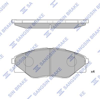 Hi-Q SP1544 - Kit de plaquettes de frein, frein à disque cwaw.fr