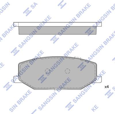 Hi-Q SP1540 - Kit de plaquettes de frein, frein à disque cwaw.fr