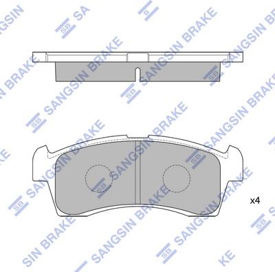 Hi-Q SP1548 - Kit de plaquettes de frein, frein à disque cwaw.fr