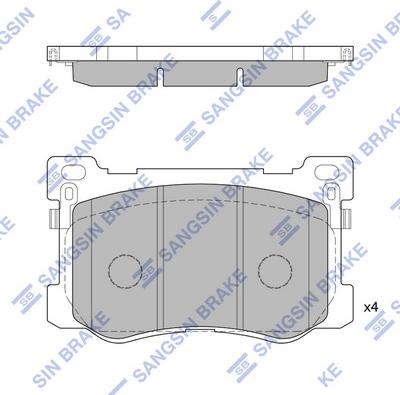 Hi-Q SP1547 - Kit de plaquettes de frein, frein à disque cwaw.fr