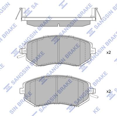 Hi-Q SP1553 - Kit de plaquettes de frein, frein à disque cwaw.fr