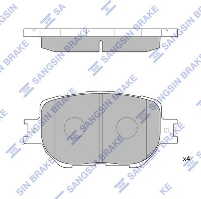 Hi-Q SP1566 - Kit de plaquettes de frein, frein à disque cwaw.fr