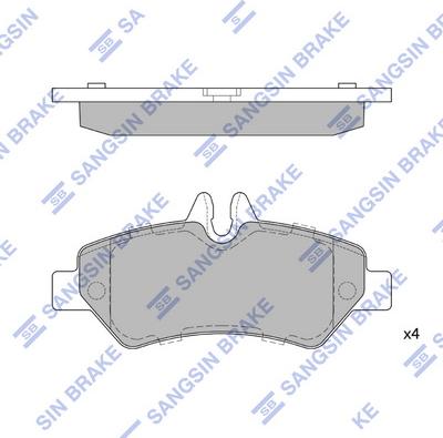 Hi-Q SP1562 - Kit de plaquettes de frein, frein à disque cwaw.fr