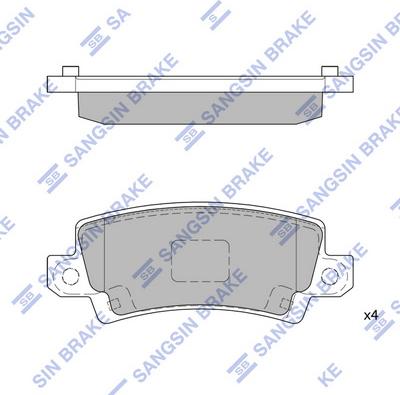 Hi-Q SP1503 - Kit de plaquettes de frein, frein à disque cwaw.fr