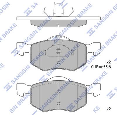 Hi-Q SP1519 - Kit de plaquettes de frein, frein à disque cwaw.fr