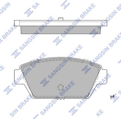 Hi-Q SP1514 - Kit de plaquettes de frein, frein à disque cwaw.fr