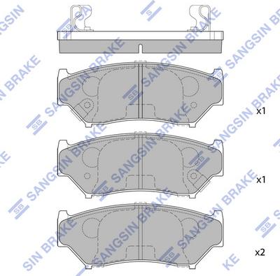 Hi-Q SP1584 - Kit de plaquettes de frein, frein à disque cwaw.fr