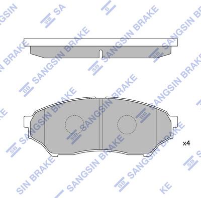 Hi-Q SP1585 - Kit de plaquettes de frein, frein à disque cwaw.fr