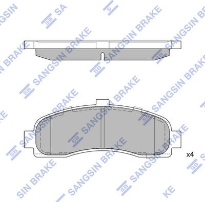 Hi-Q SP1586 - Kit de plaquettes de frein, frein à disque cwaw.fr