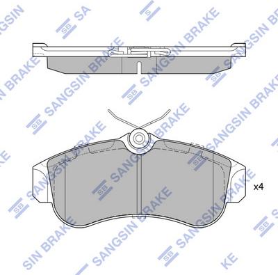 Hi-Q SP1581 - Kit de plaquettes de frein, frein à disque cwaw.fr