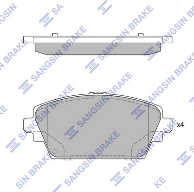 Hi-Q SP1582 - Kit de plaquettes de frein, frein à disque cwaw.fr