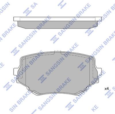 Hi-Q SP1535 - Kit de plaquettes de frein, frein à disque cwaw.fr