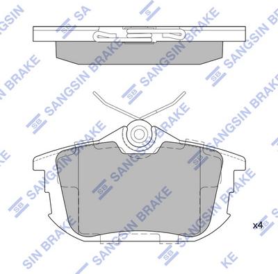 Hi-Q SP1531 - Kit de plaquettes de frein, frein à disque cwaw.fr