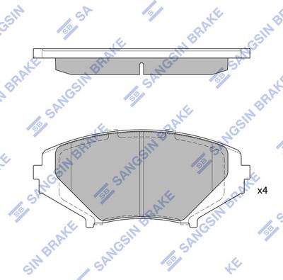 Hi-Q SP1533 - Kit de plaquettes de frein, frein à disque cwaw.fr