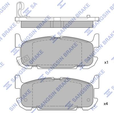 Hi-Q SP1525 - Kit de plaquettes de frein, frein à disque cwaw.fr