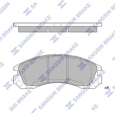 Hi-Q SP1523 - Kit de plaquettes de frein, frein à disque cwaw.fr