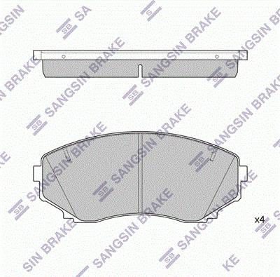 DJ Parts BP1676 - Kit de plaquettes de frein, frein à disque cwaw.fr