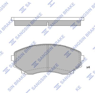 Hi-Q SP1527 - Kit de plaquettes de frein, frein à disque cwaw.fr