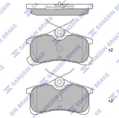 Hi-Q SP1575 - Kit de plaquettes de frein, frein à disque cwaw.fr