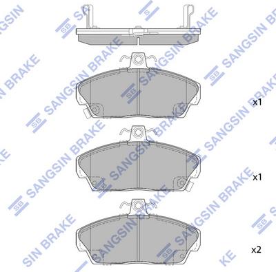 Hi-Q SP1571 - Kit de plaquettes de frein, frein à disque cwaw.fr