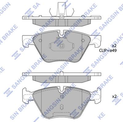 Hi-Q SP1699 - Kit de plaquettes de frein, frein à disque cwaw.fr