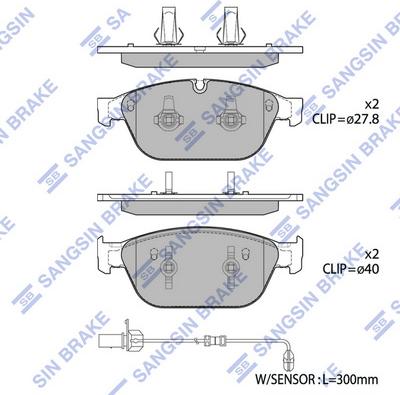 Hi-Q SP1694 - Kit de plaquettes de frein, frein à disque cwaw.fr