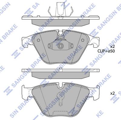 Hi-Q SP1695 - Kit de plaquettes de frein, frein à disque cwaw.fr