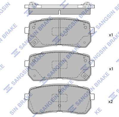 Hi-Q SP1691 - Kit de plaquettes de frein, frein à disque cwaw.fr