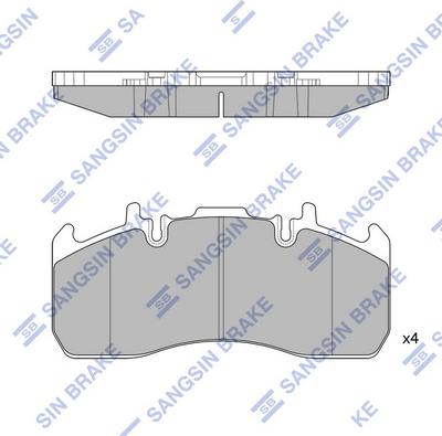 Hi-Q SP1658 - Kit de plaquettes de frein, frein à disque cwaw.fr