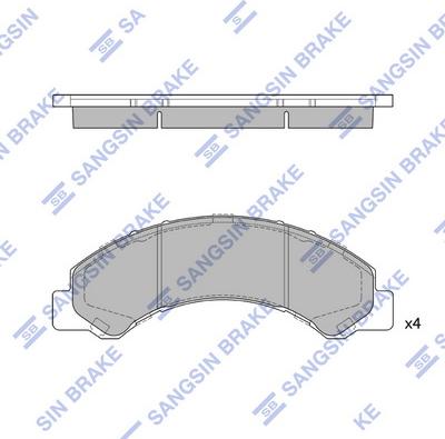 Hi-Q SP1667 - Kit de plaquettes de frein, frein à disque cwaw.fr