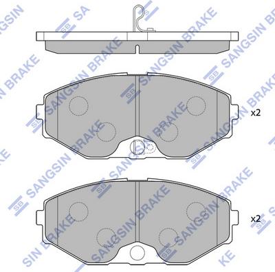 Hi-Q SP1600 - Kit de plaquettes de frein, frein à disque cwaw.fr