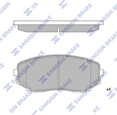 Hi-Q SP1603 - Kit de plaquettes de frein, frein à disque cwaw.fr